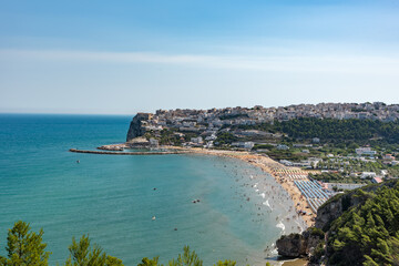 Vieste Puglia sea and town