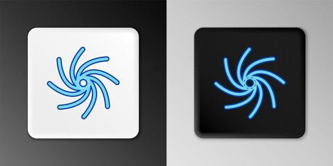 Line Tornado icon isolated on grey background. Cyclone, whirlwind, storm funnel, hurricane wind or twister weather icon. Colorful outline concept. Vector