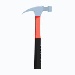 Colorful cartoon claw hammer.
