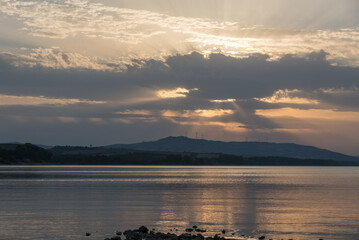 San Giuliano Puglia lake sunset