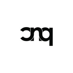 Obraz premium cnq letter original monogram logo design