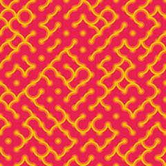 Abstract Geometric Pattern generative computational art illustration