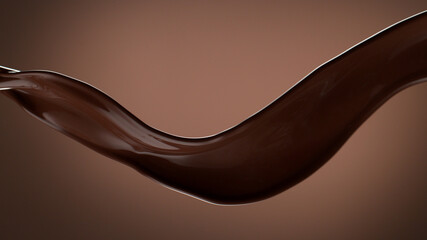 chocolate splash wavy shape
