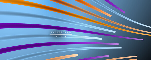 Abstract colorful lines vector background. Internet, big data and technology connections concept, abstract template