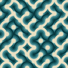 Abstract Geometric Pattern generative computational art illustration