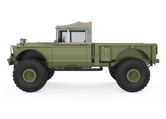Fototapeta premium Military Vehicle Car Isolated