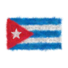 Bandiera Cuba in tessuto