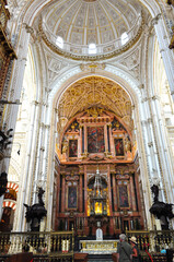 Naklejka premium Cordoba, Spain-June 2019: Grand Mesquita Interiors and Architecture in Cordoba