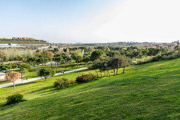 Madrid Enrique Tierno Galvan park, where the planetarium is located