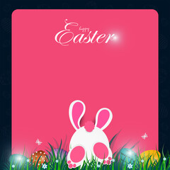 Happy Easter design for holiday greeting card, invitation, posters, banners of the happy Easter day