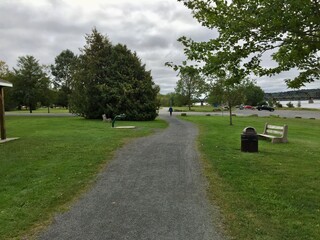 Gravel pathway in the park