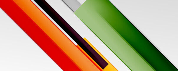 Multicolored lines background. Design template for business or technology presentations, internet posters or web brochure covers