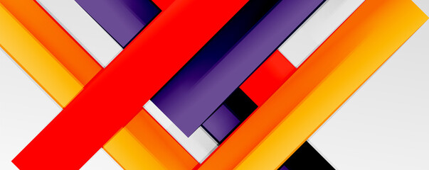 Color abstract lines trendy geometric background for business or technology presentation, internet poster or web brochure cover, wallpaper
