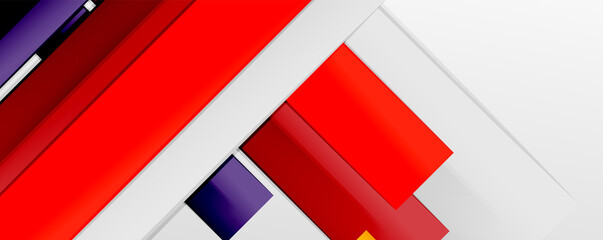 Obraz premium Multicolored lines background. Design template for business or technology presentations, internet posters or web brochure covers