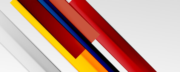 Multicolored lines background. Design template for business or technology presentations, internet posters or web brochure covers