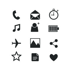 Media and communication line icons. Social icon set. Editable stroke. Pixel perfect. Eps10 vector illustration.