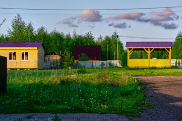 Obraz premium summer village in spring