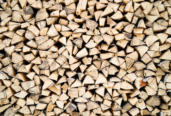 A large number of logs