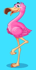 illustration of a flamingo