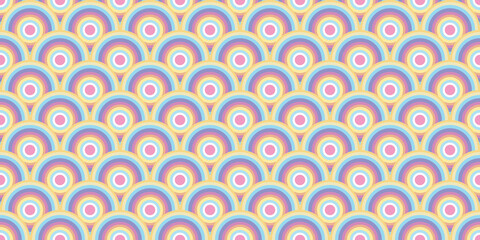 Fish scale abstract geometric vector pattern background