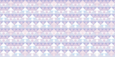Triangles, dots seamless geometric repeat pattern background