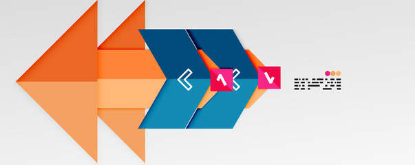 Shiny color triangles and geometric shapes vector abstract background