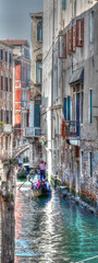 Obraz na płótnie Canvas A glimpse of Venice with its gondolas
