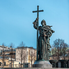 Monument to Vladimir the Great in Moscow.