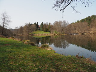 Fototapeta premium Niederwürzbacher Weiher – Würzbacher Weiher - Würzbachtal