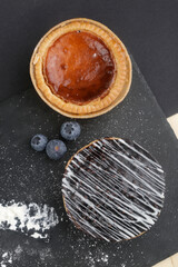 sugar and crean pastry as sweet dessert