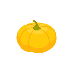 Isolated pumpkin icon on white background.