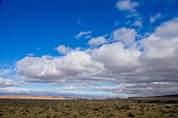 Fototapeta na wymiar Cloud scape in New Mexico desert