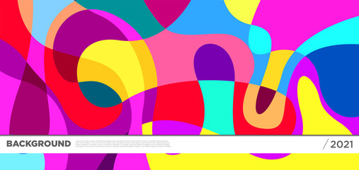 Vector colorful liquid abstract background pattern