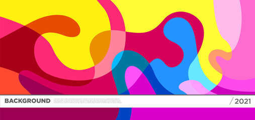 Vector colorful liquid abstract background pattern