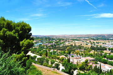 Fototapeta na wymiar Toledo view in summer in Spain