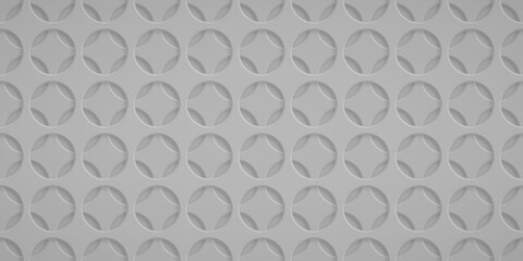 Abstract background with circle holes in gray colors