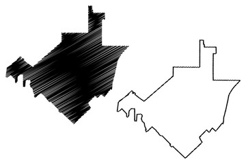 Murrieta City, California (United States cities, United States of America, usa city) map vector illustration, scribble sketch City of Murrieta map