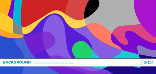 Vector colorful liquid abstract background pattern