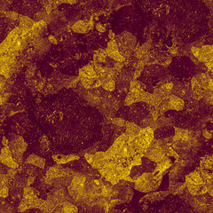 Grunge Paint Dirty Texture. Vintage Brush Wallpaper. Graphic Grungy Background. Old Stone Pattern. Distress Sketch. Rusty Retro Dust Design. Rough Crack Paper. Gold Abstract Dirty Texture.