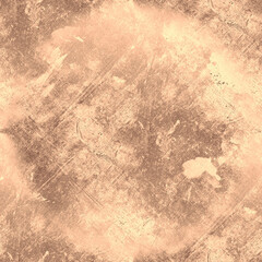 Brown Retro Grunge Wall. Pale Abstract Background. Rusty Dirt Wallpaper. Ancient Brush Texture. Distress Stamp. Aged Dirty Stone Pattern. Rough Crack Scratch. Ink Old Grunge Wall.