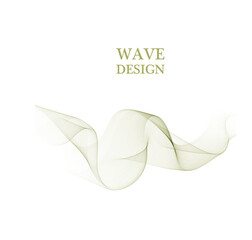 Abstract smooth gray wave vector. Curve flow grey motion illustration