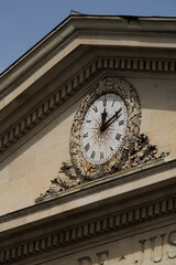 Clock on the courthouse in caen