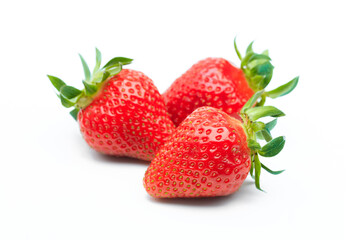 Red berry strawberry isolated on white background- Image