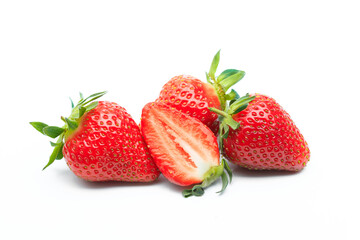 Red berry strawberry isolated on white background- Image
