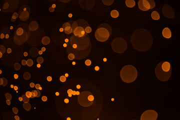 Yellow,orange,red and dark abstract light background, Colorful bokeh,circle shining lights
