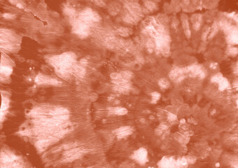 Hippie Circle Backdrop. Artistic Shirt. Watercolor Cool Texture. Red Dyeing Pattern. Tye Die Spiral Kaleidoscope. Circular Light Paint. Batik Water Background. Color Print. Red Dyeing Pattern.