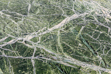 Fototapeta na wymiar Green marble tiles, green marble leaf with white veins. Close-up