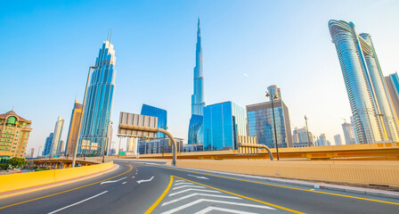 Dubai city modern skyline, UAE