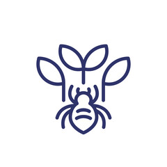 pest and plant line icon