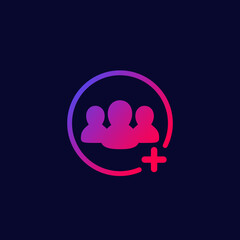 add to group icon for web